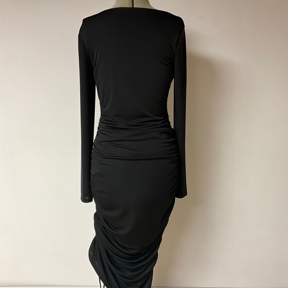 Stretchy midi long sleeve dress size M - Picture 3 of 6